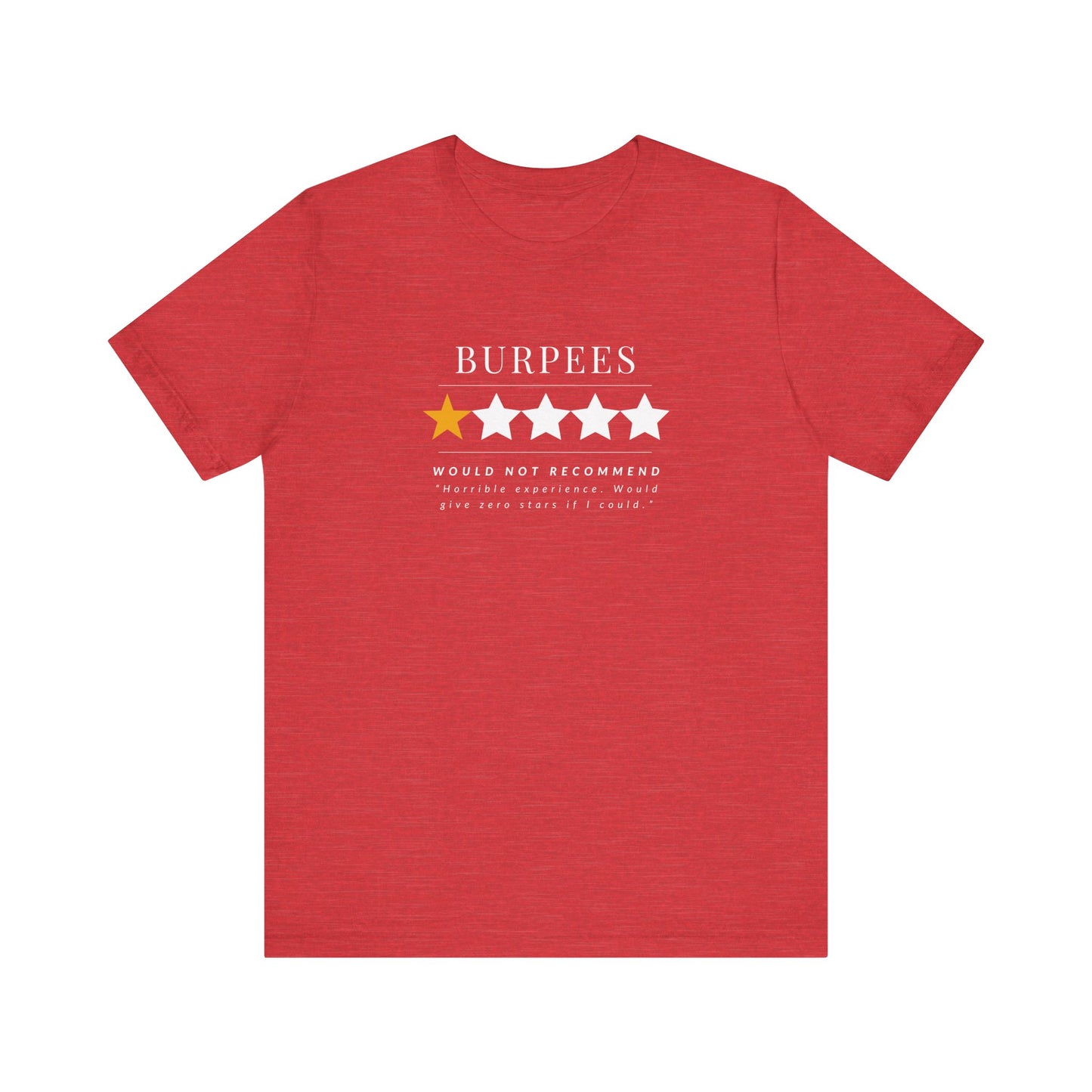 Burpees Star Rating Shirt